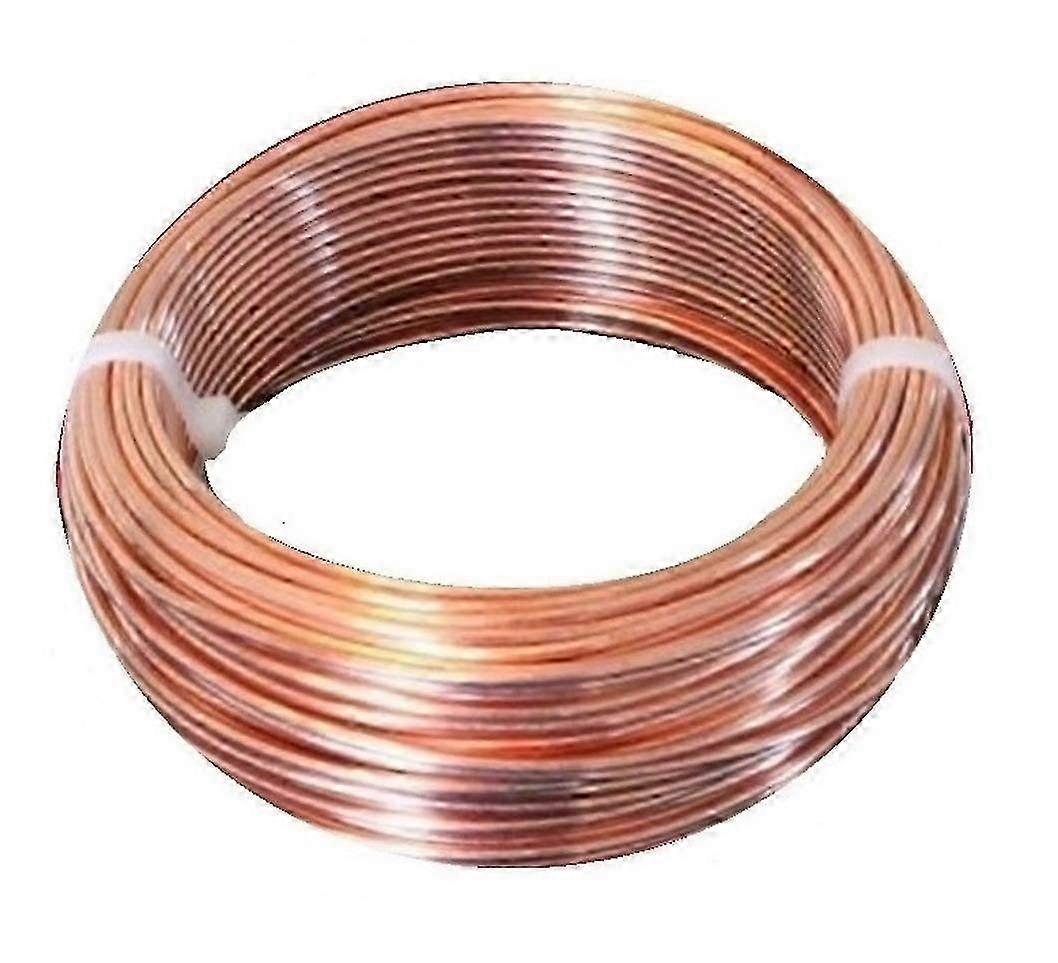 2025 10 AWG Bare Copper Wire 25 Ft (Half Hard) Coil Single Solid Copper Wire 99.9% Pure