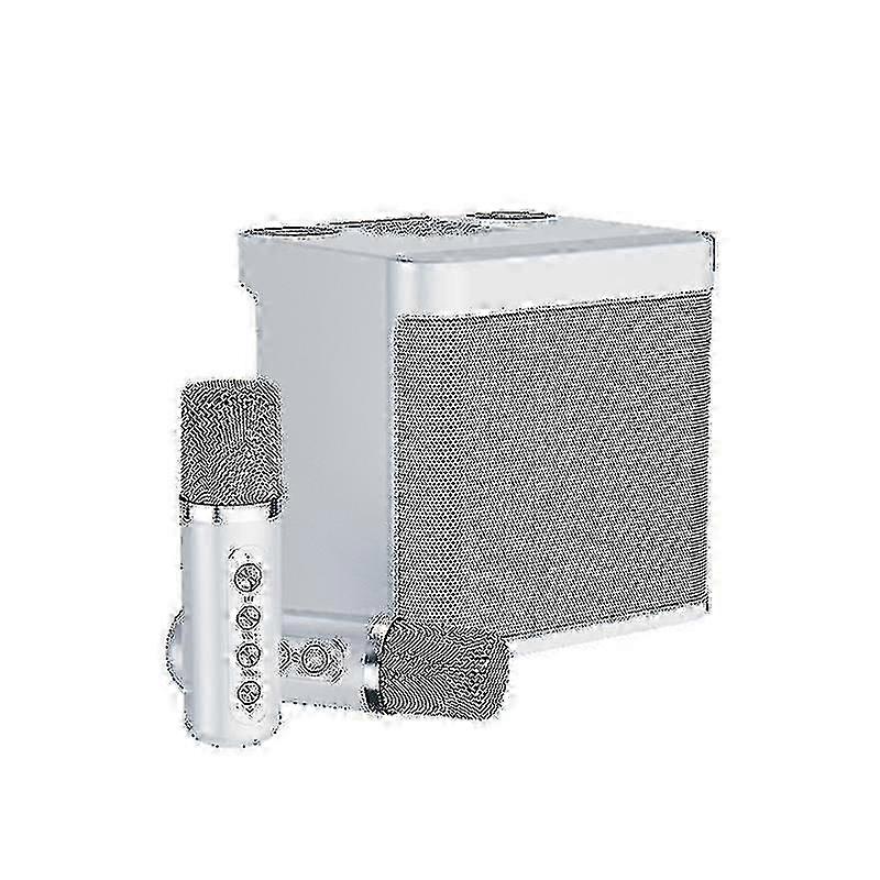 Portable Karaoke Machine Bluetooth-Compatible Speaker Featuring Two Wireless Microphones for Enhanced Audio Experience