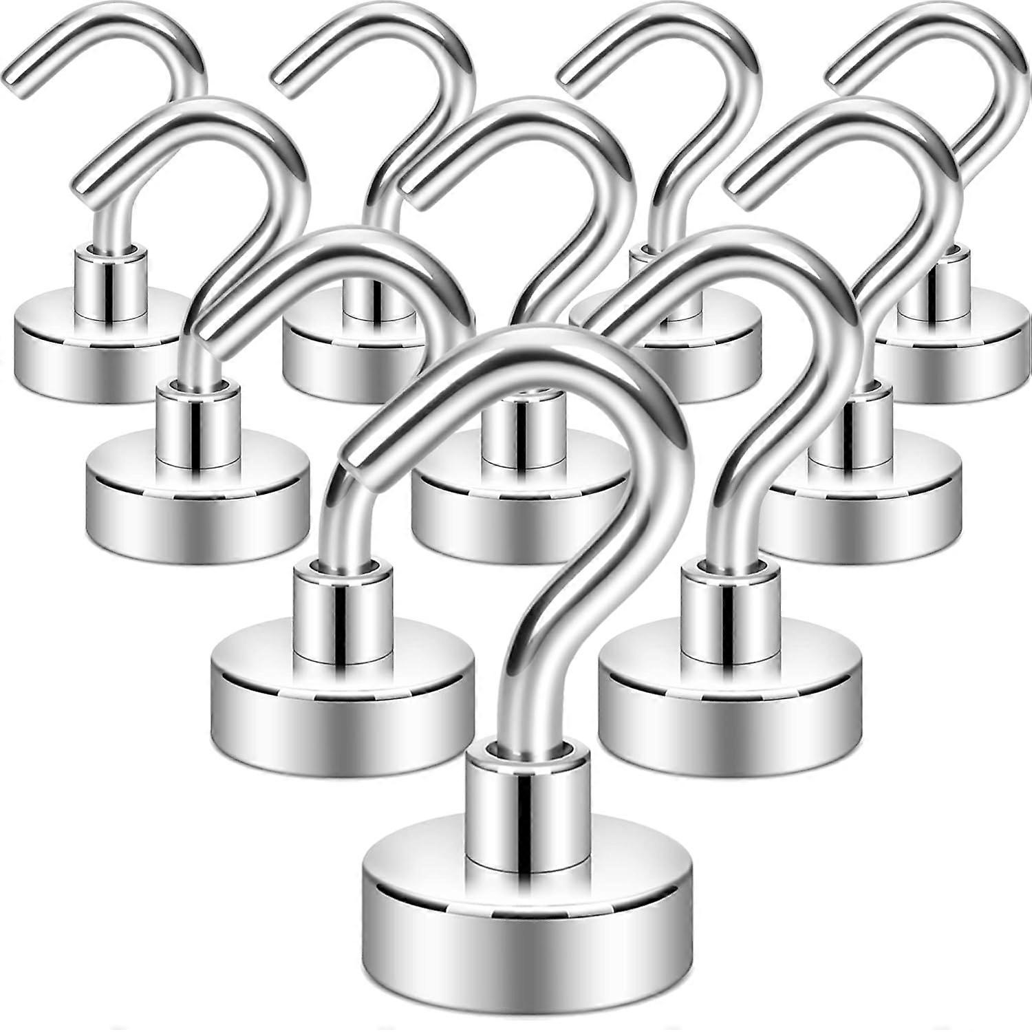 10 magnetic hooks, strong magnets over 5 kg, home storage