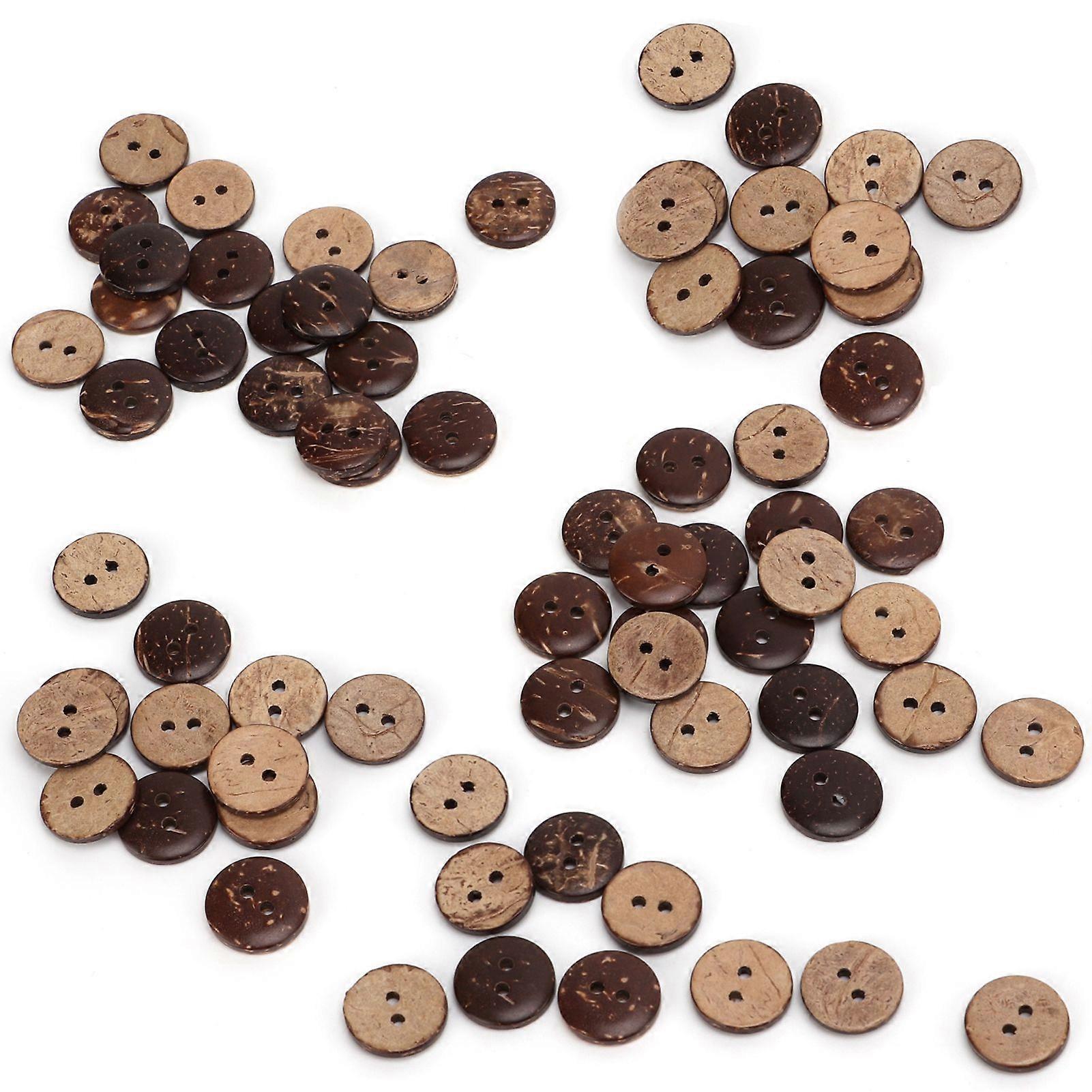 2025 Latest Model  200Pcs Coconut Shell Buttons Non Toxic Safe Exquisite