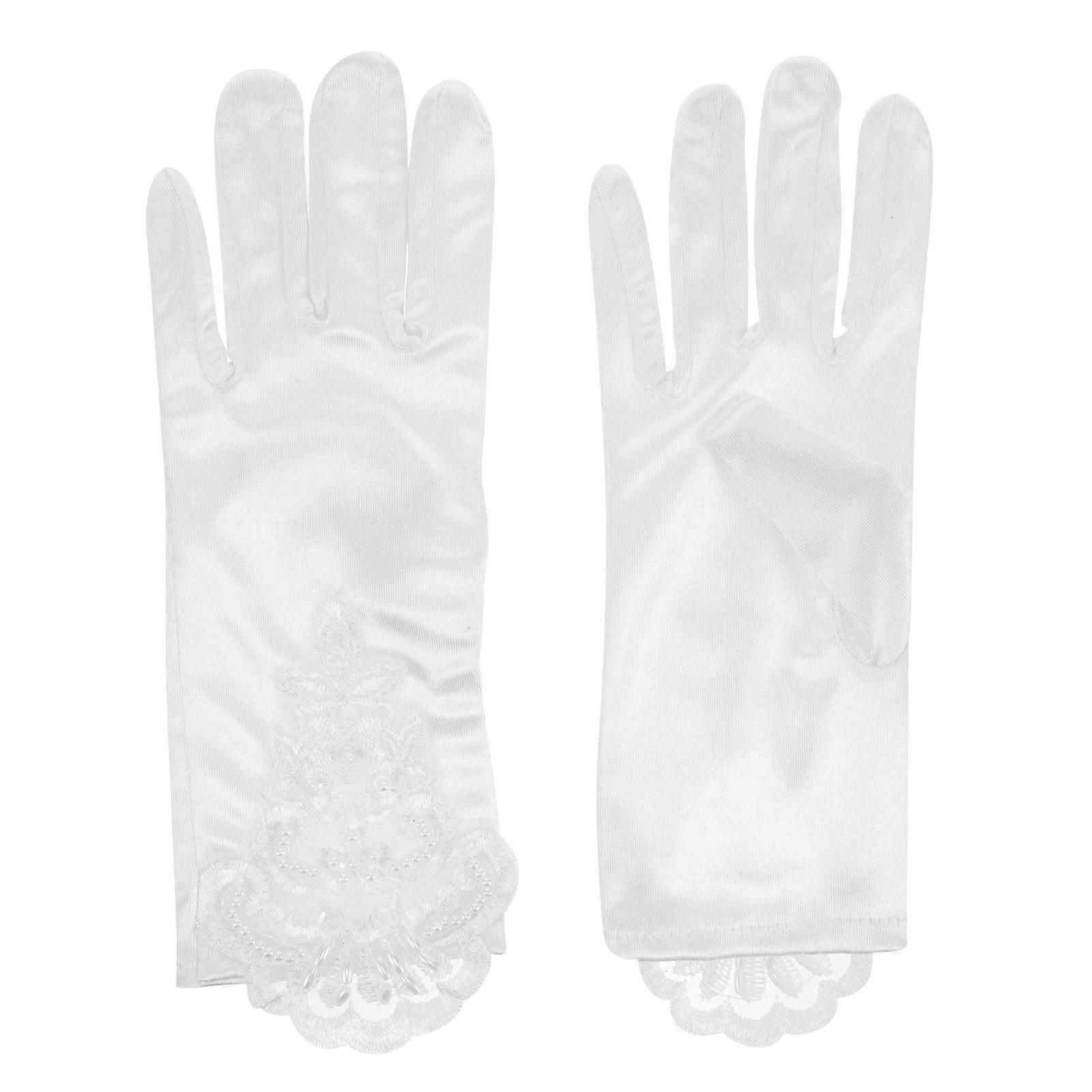 Embroidered Children Gloves, Material, Suitable for All Ceremonies