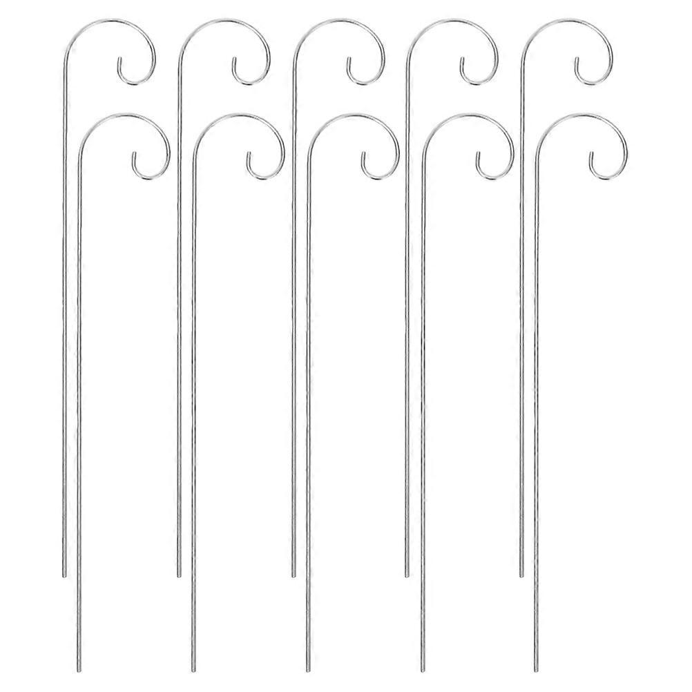 Heavy Duty Metal Shepherd Hooks for Hanging Plants, Lanterns & Bird Feeders – Weather Resistant Iron Poles for Outdoor Garden Decoration – Easy