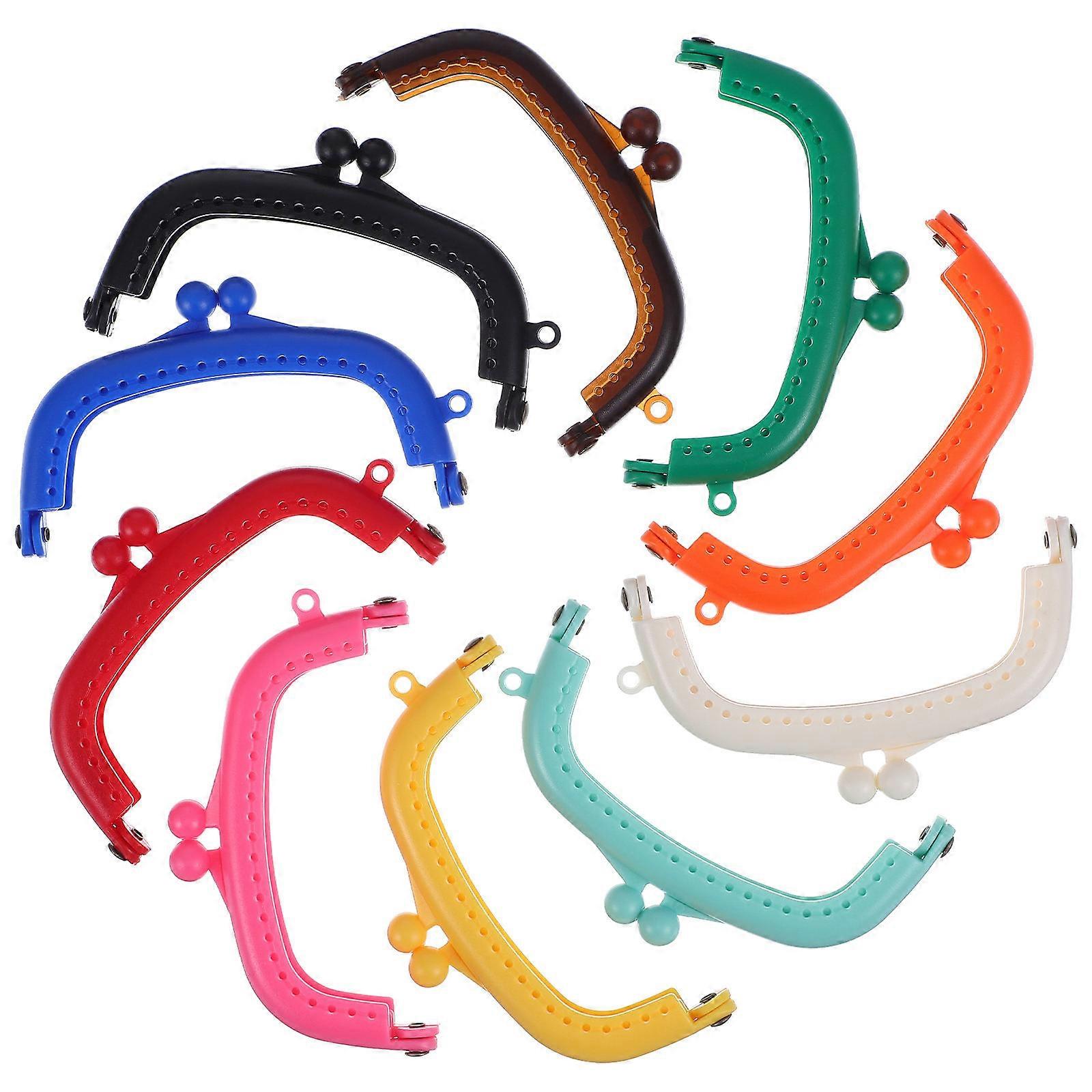 Plastic Purse Handles 10 Pcs Sturdy Coin Purse Clasps for DIY Wallet Closure and Handmade Bag Making Projects