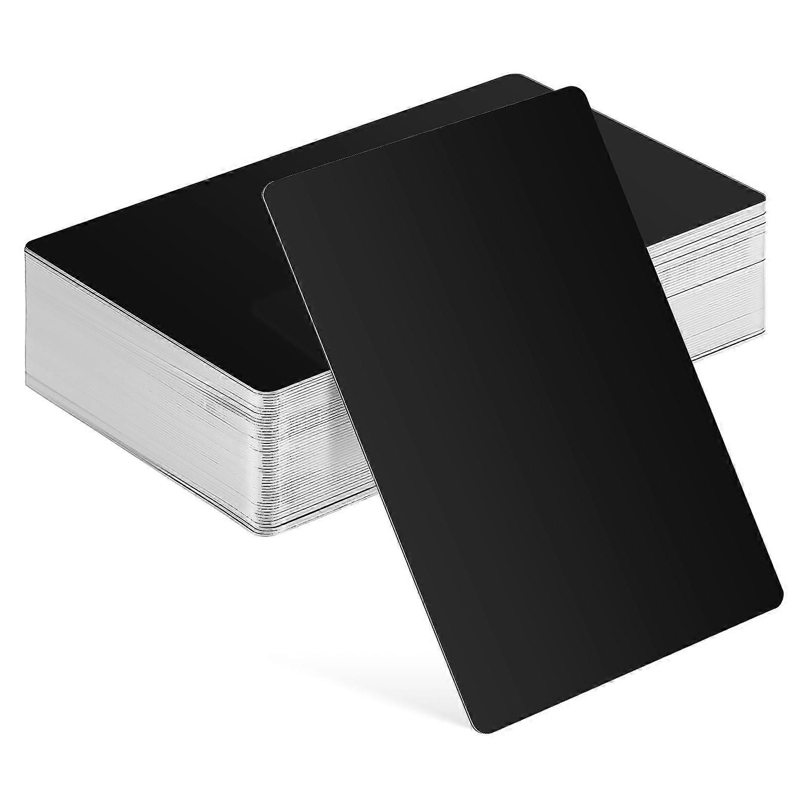 Metal Business Cards Blank DIY Name Cards for Easy Engraving – Professional & Stylish 50pcs Set
