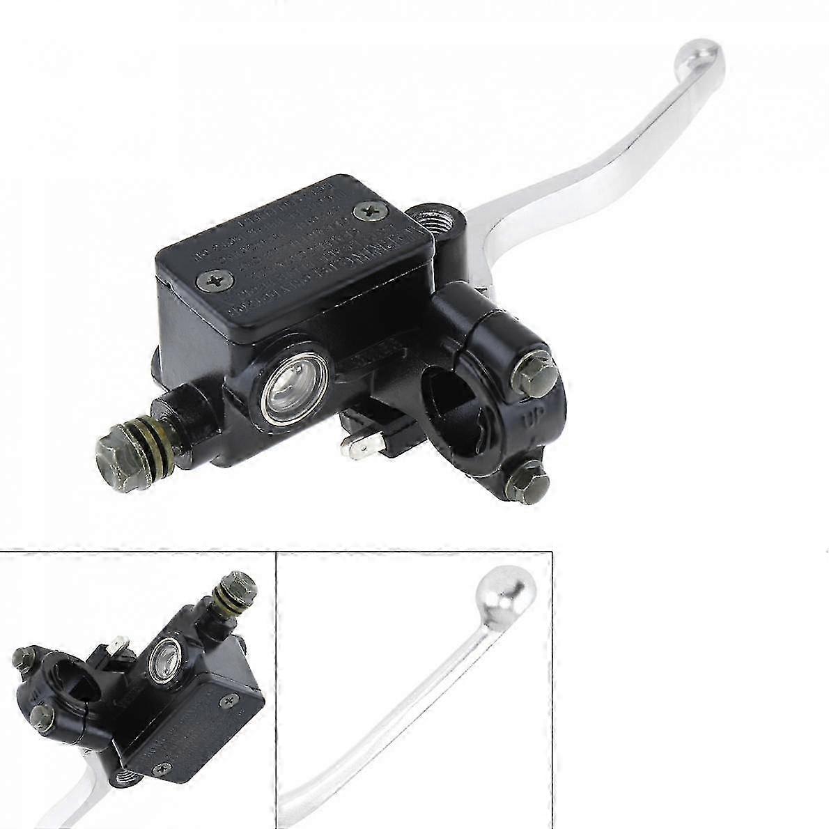 1pc M10 Motorcycle Upper Front Brake Clutch Master Cylinder CNC Brake Pump Reservoir Hydraulic Pump Lever Suitable for Certain Brands