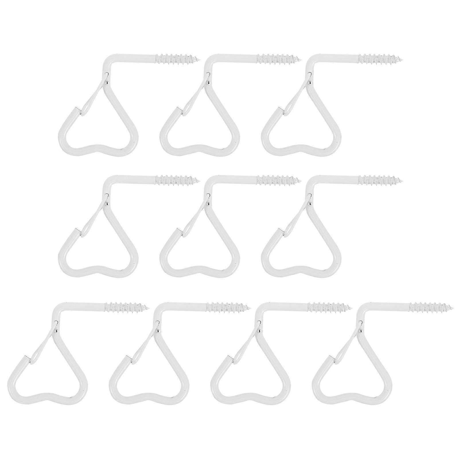 Metal Screw Hooks for Outdoor Lights Safe and 10Pcs
