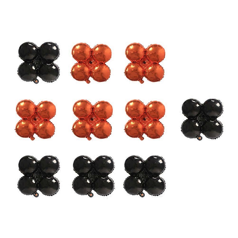 Halloween Style Clover Foil Balloons Party Decoration Photo Props 45x45x10cm 10Pcs