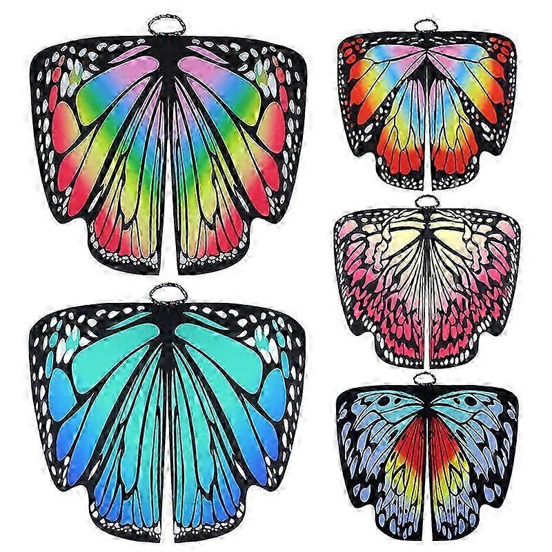 Halloween cloak rotating butterfly shawl decorative butterfly cloak European and American belly dance color big butterfly wings vxz