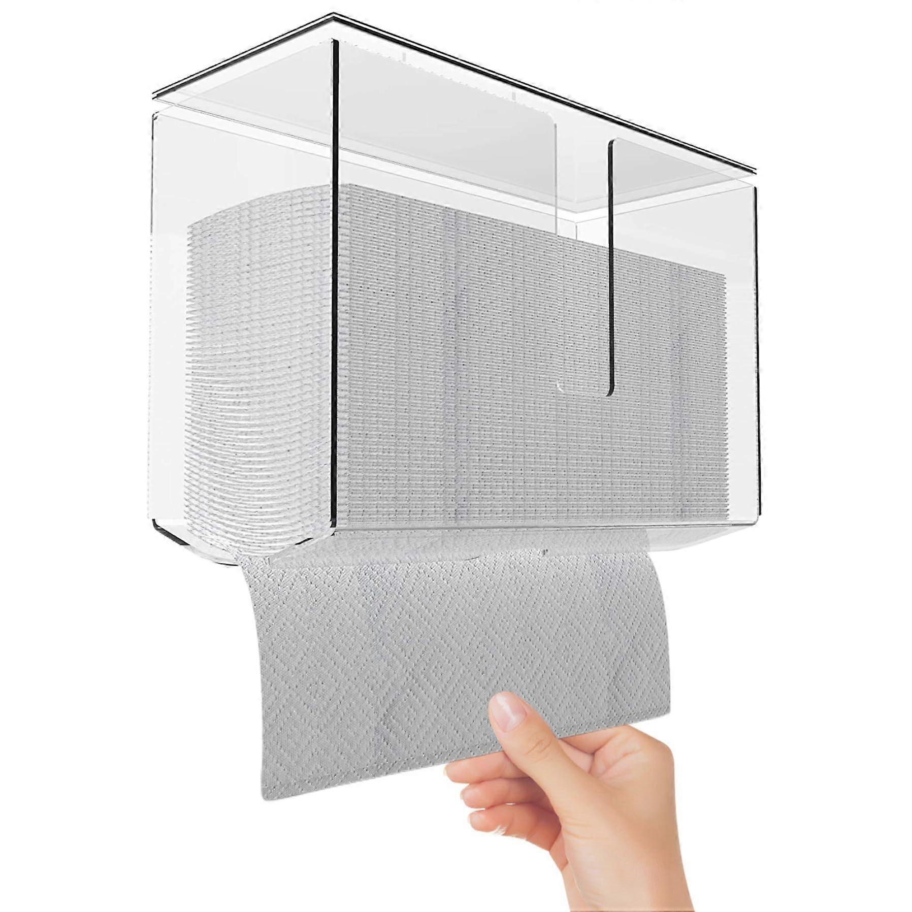 Tissue donor, acrylic tissue box holder clear with dustproof lid large capacity