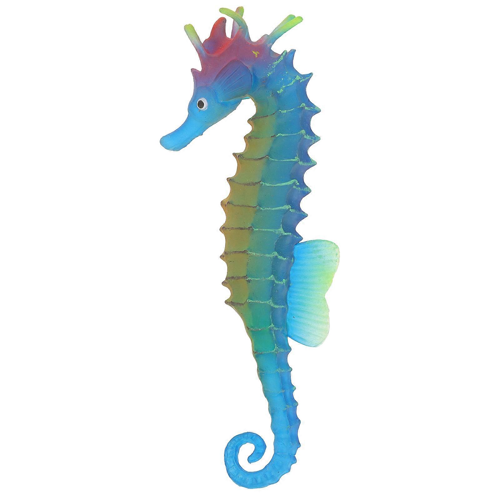 Fish Tank Simulation Seahorse Blue Plastic Compact Aquarium Decor Durable Materials