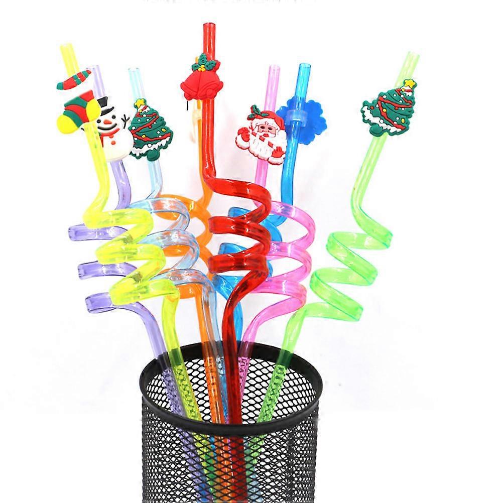 juledekorasjon drikke bruk spiral design materiale assortert farge 25,5x0,6x0,6 cm 20 stk