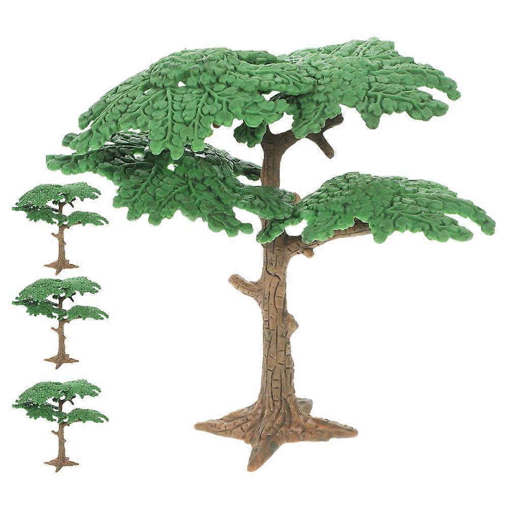 Mini Trees Sand Table Model Childrens Play Craft Supplies 4Pcs