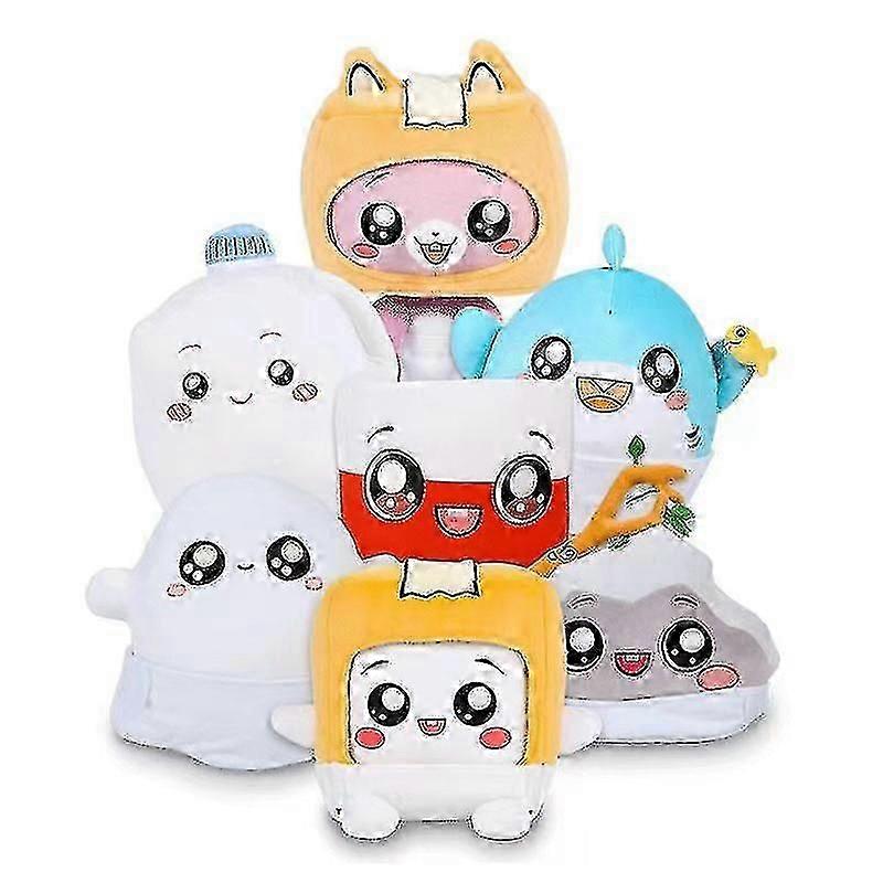 Lankybox P لعبة محشوة Foxy Boxy زجاجة حليب دمية أطفال -r