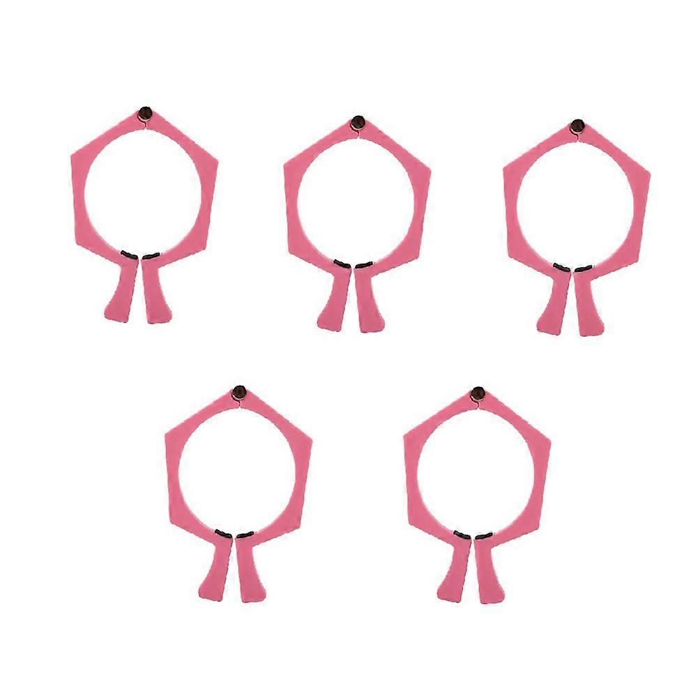 5pcs Fixer Cup Auxiliary Clamp Auxiliary Tool Pink