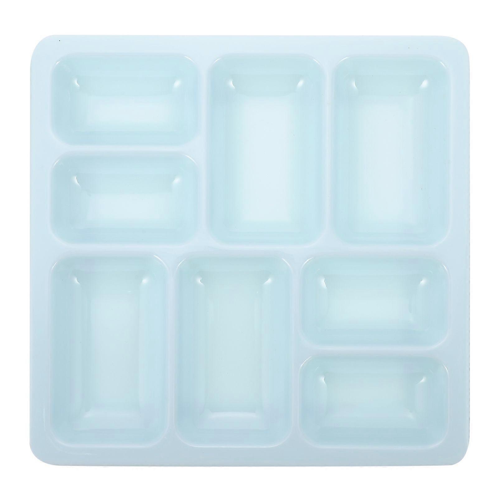 Melamine Sauce Dish Multi-functional Relish Plate 8-grid Seasoning Serving Plate