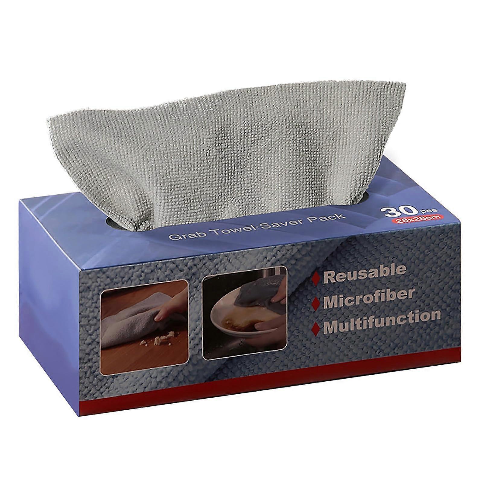 Disposable Microfiber cloths Super absorbent Multipurpose Wash with dispenser box for kitchen