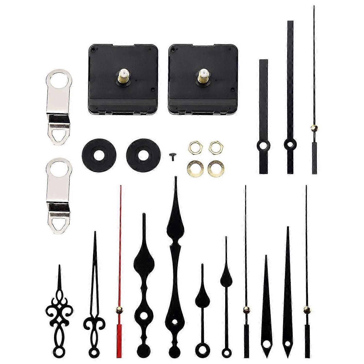 32mm Long Shaft DIY Quartz Clock Movement Mechanism with 5 Different Pairs Hands Wall Clock Repair P