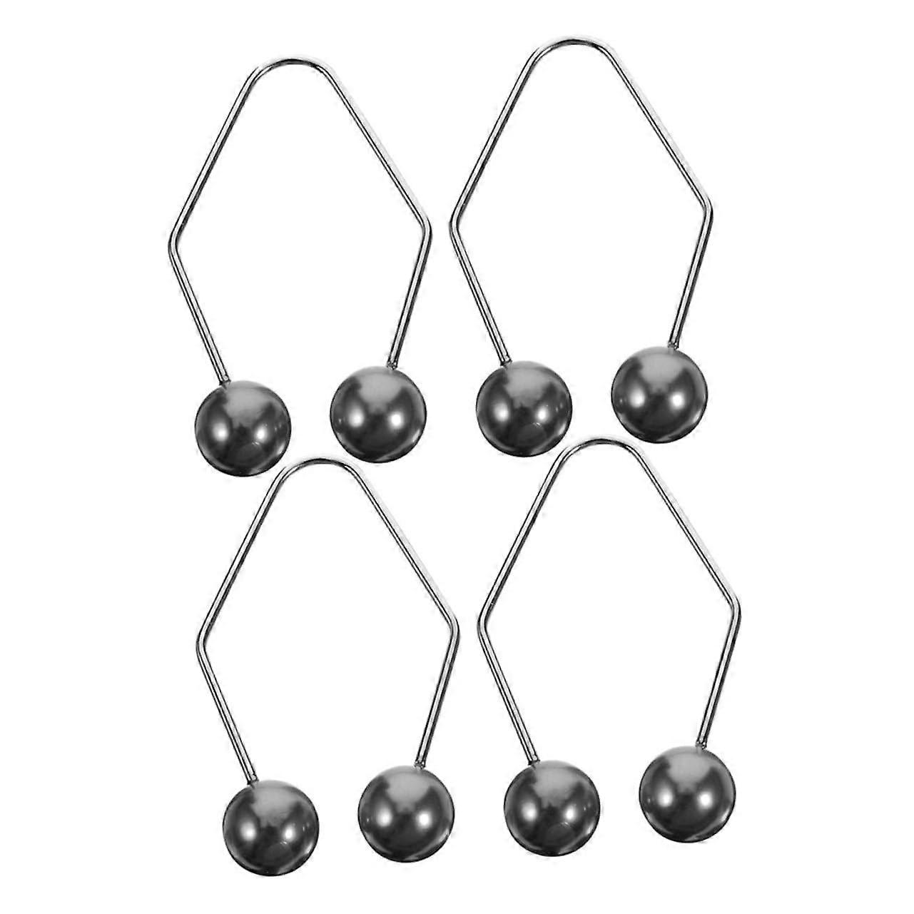 Black Dimple Clips Face Beauty Tool - 2 Pairs Alloy Dimple Maker Clips for Facial Contouring and Enhancement