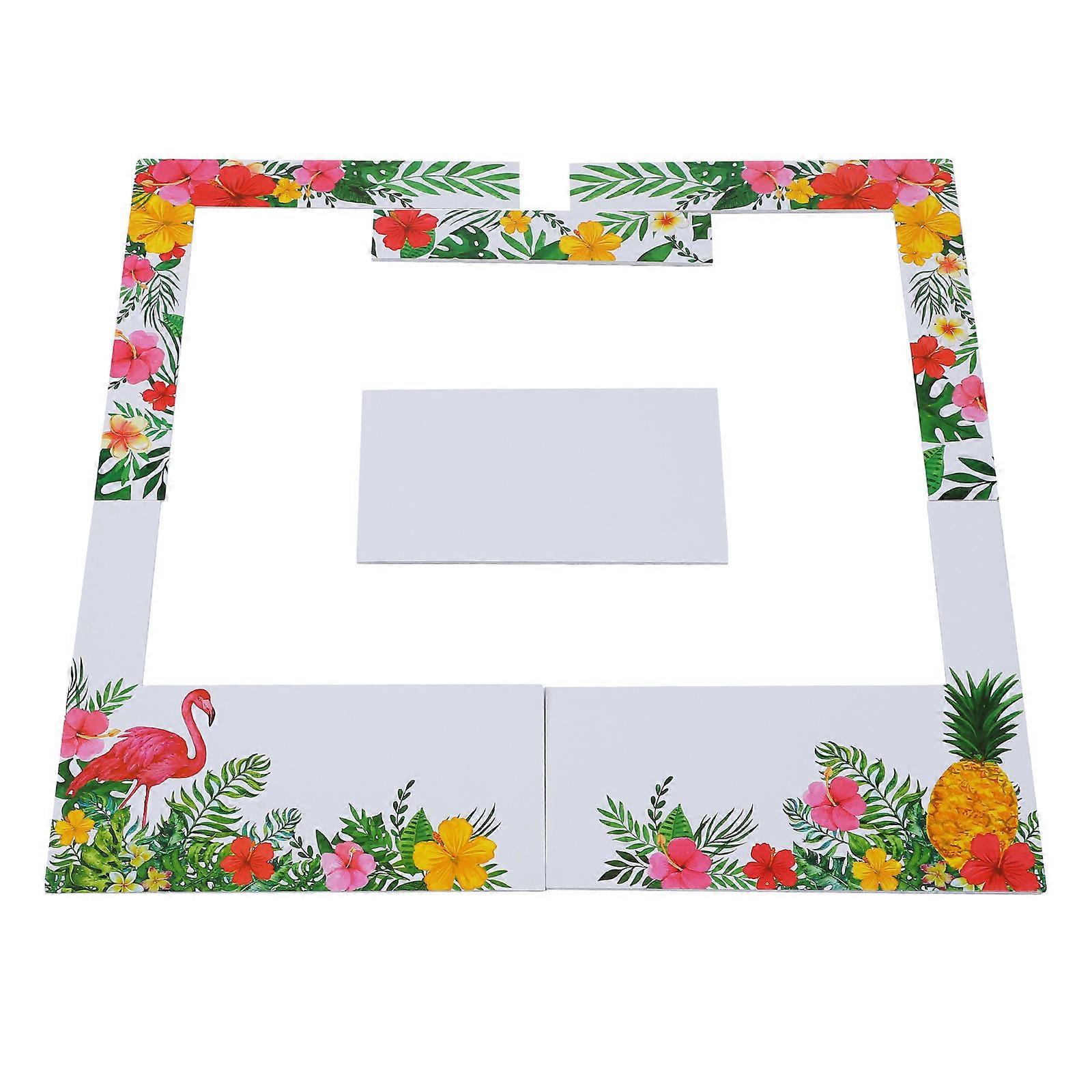 Hawaiian Photo Props Frame Rectangular Assorted Color 90x60cm Taking Pictures 1Pack