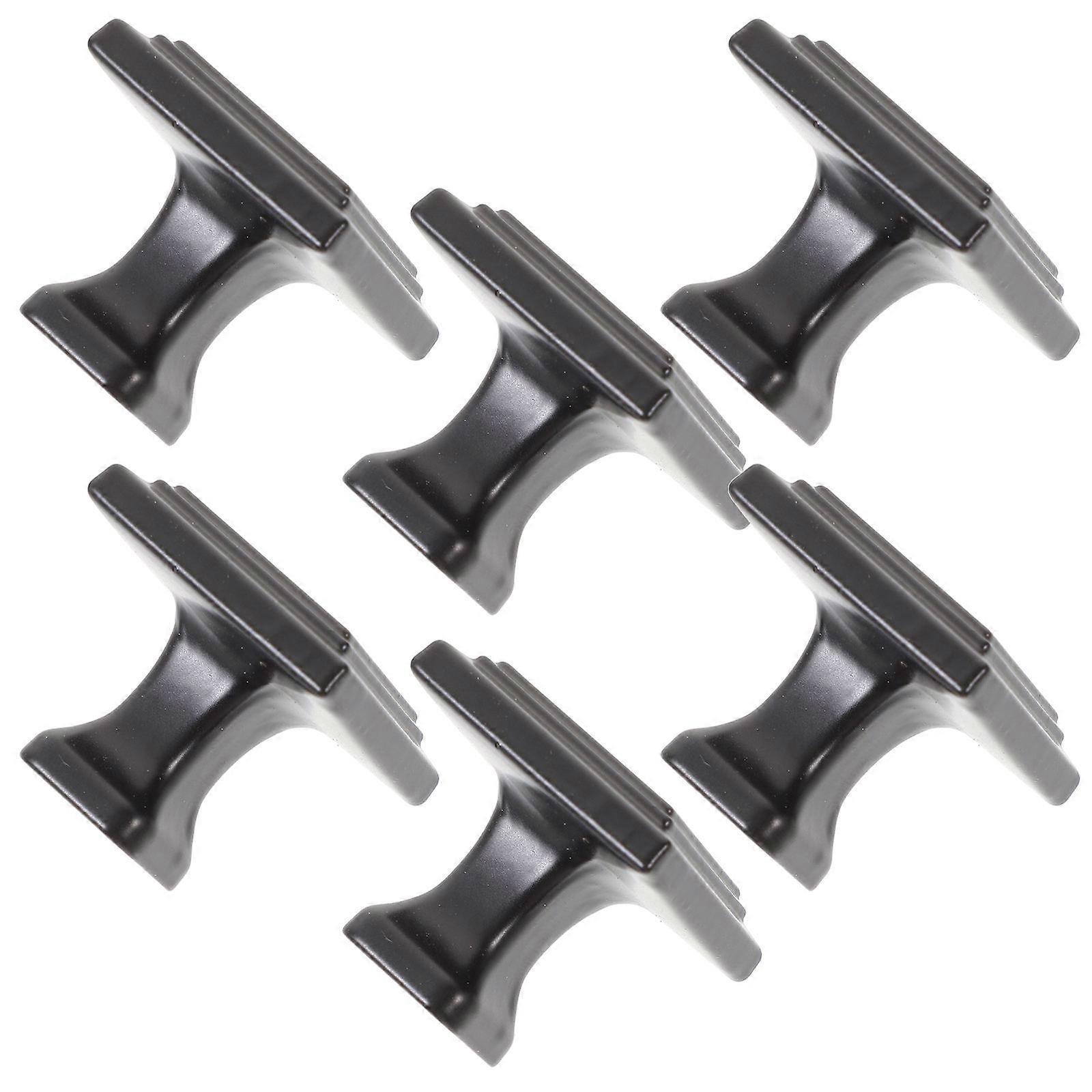 Kitchen Pulls For Cabinets Square Knobs Aluminum Alloy Modern Design Easy to Install 6Pcs