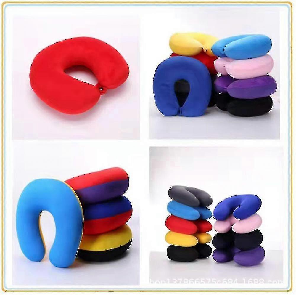 U Shaped Travel Pillow for Neck Support in Car or Plane, Soft Cushion for Home and Outdoor Use, Comfortable Textile Design
