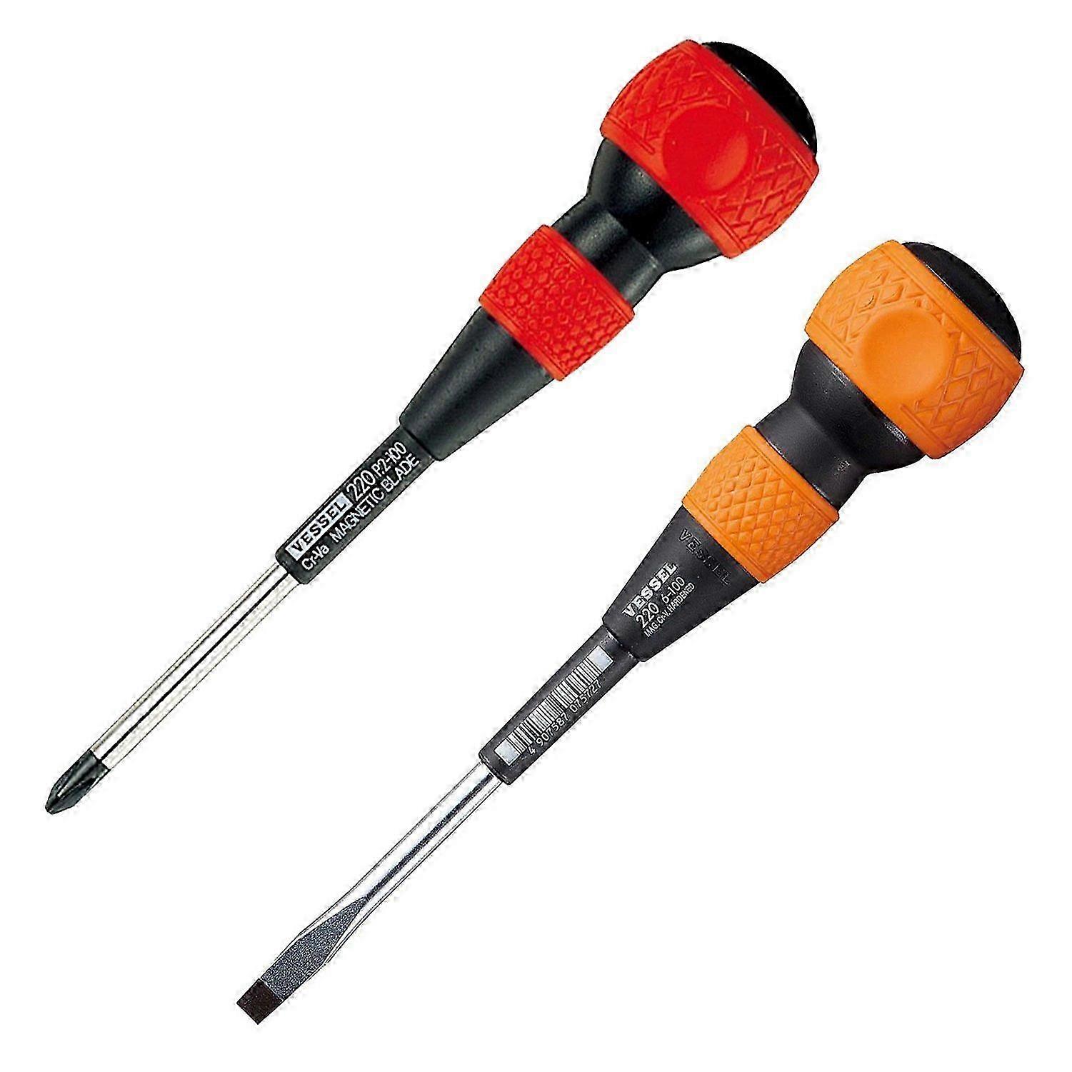 Ball-Grip Screwdriver Set (2 pc) - Imported from Japan