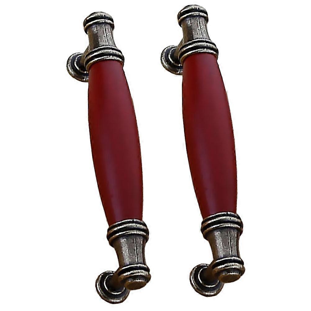 Rustic Handles Chinese Style Cabinet and Wardrobe Handles 96mm Pitch 2Pcs