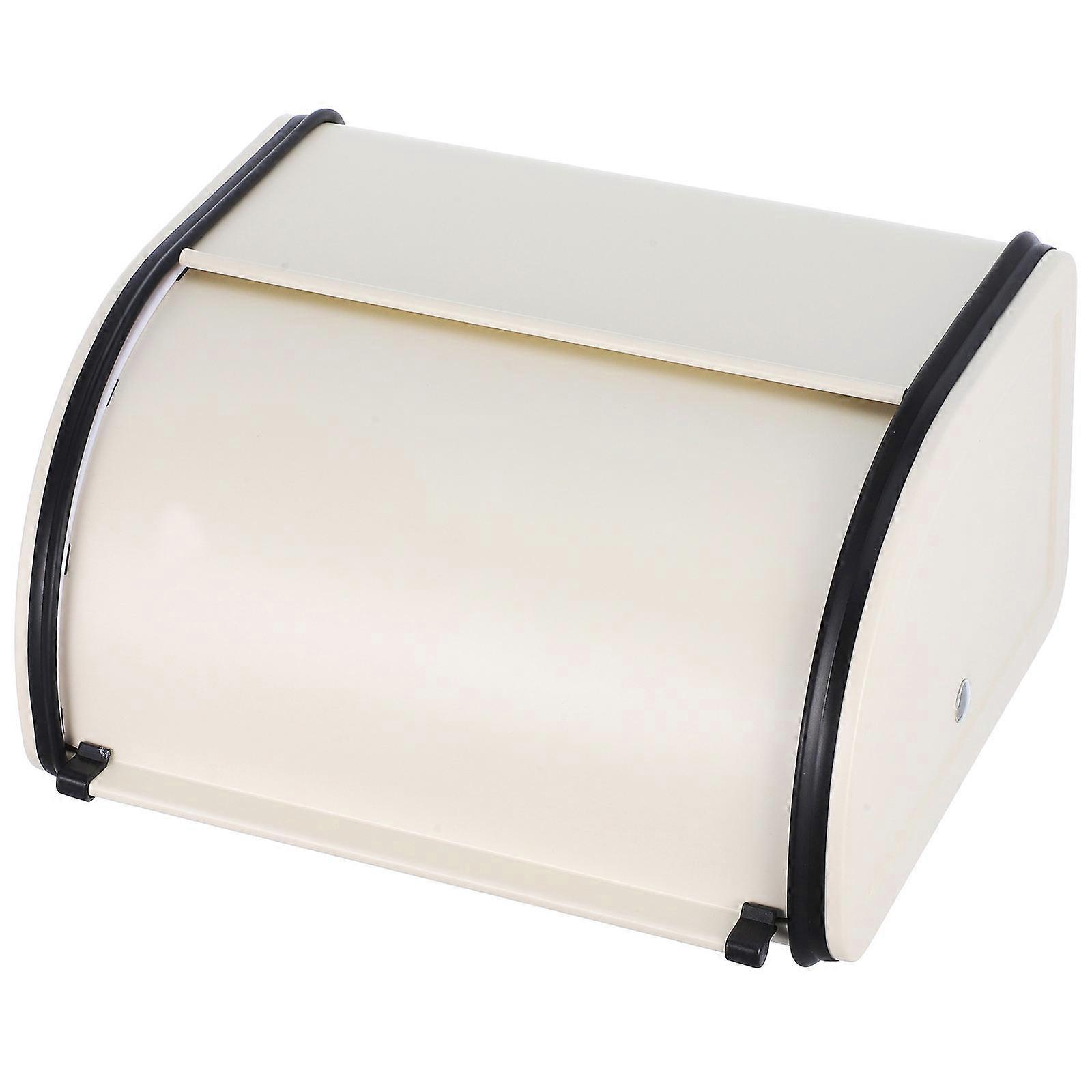 Retro Bread Box Metal Bread Storage Home Baking Rectangular Iron 1Set