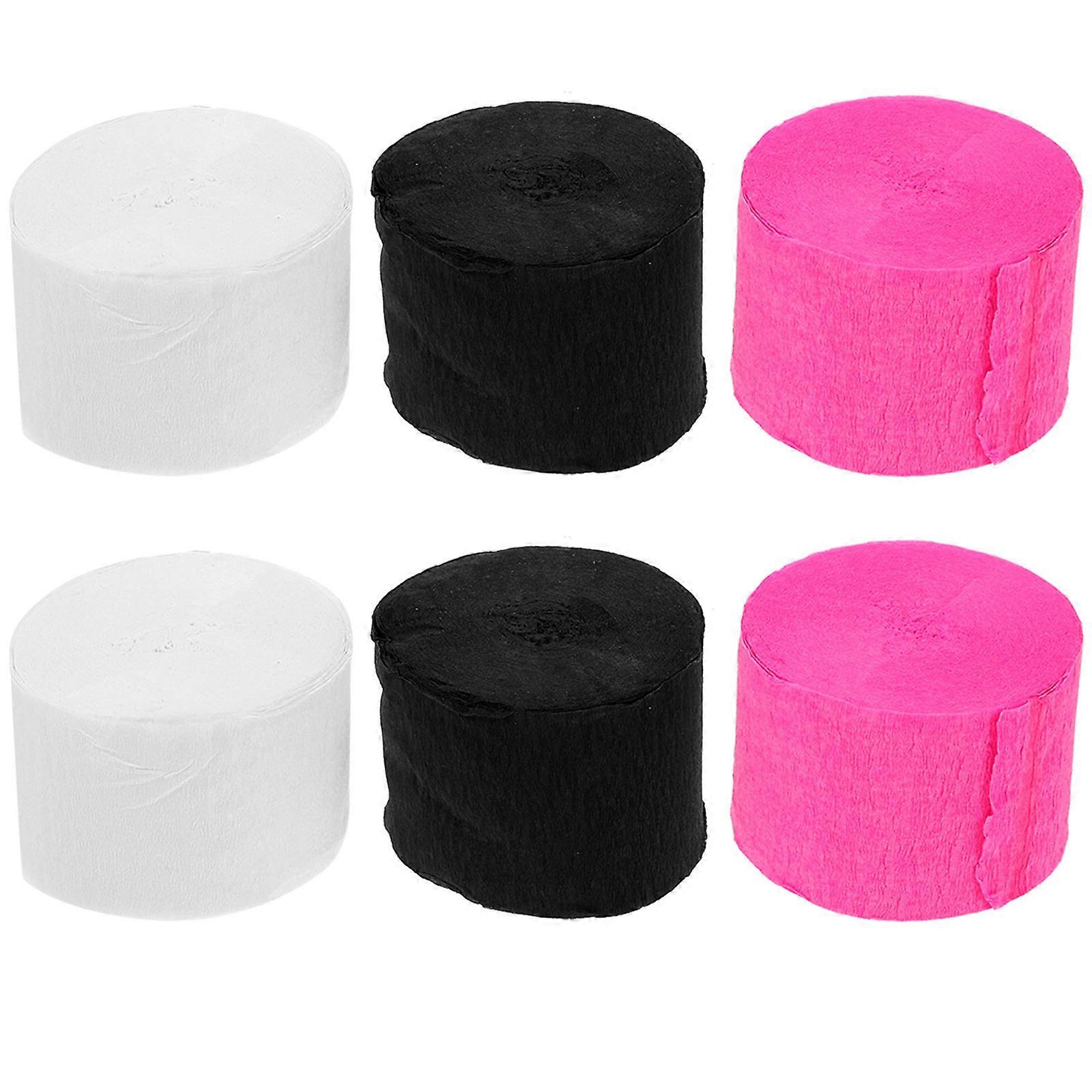 Wedding Crepe Paper Streamer Party Organizers 2500.00X4.50X0.10CM 6 Rolls