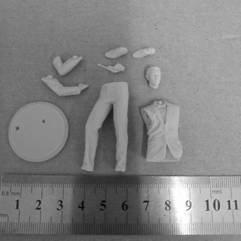 Gentleman Agent Full Resin Figure Girl 1/24 scala 75mm non assemblato non dipinto miniature Model Kit