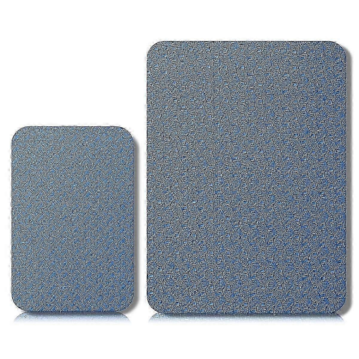 2Pcs Sewing Machine Pedal Mat Noise Reduction No Slip Blue