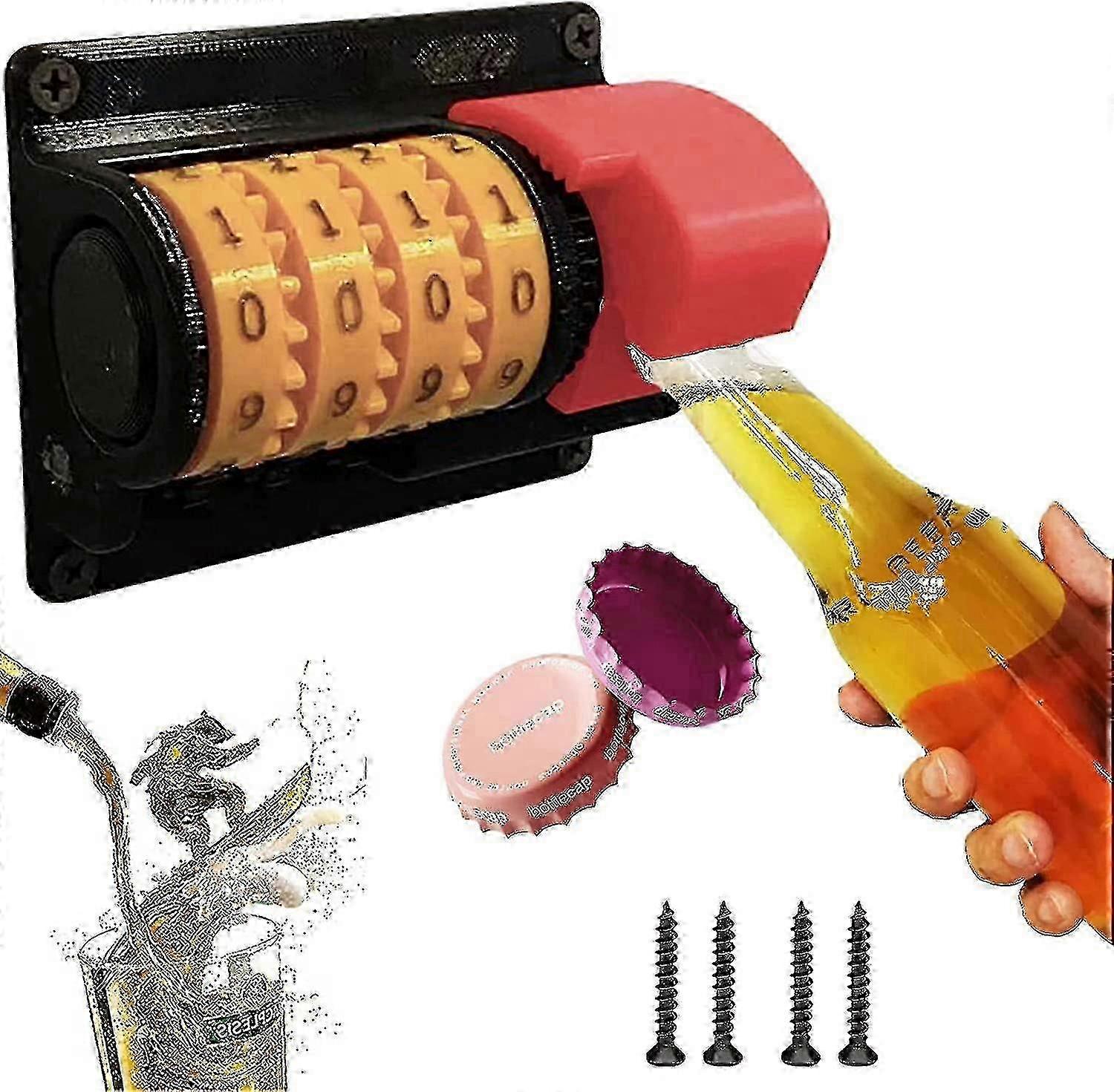 Wall Mounted Beer Counter Bottle Opener with Accurate Numbers