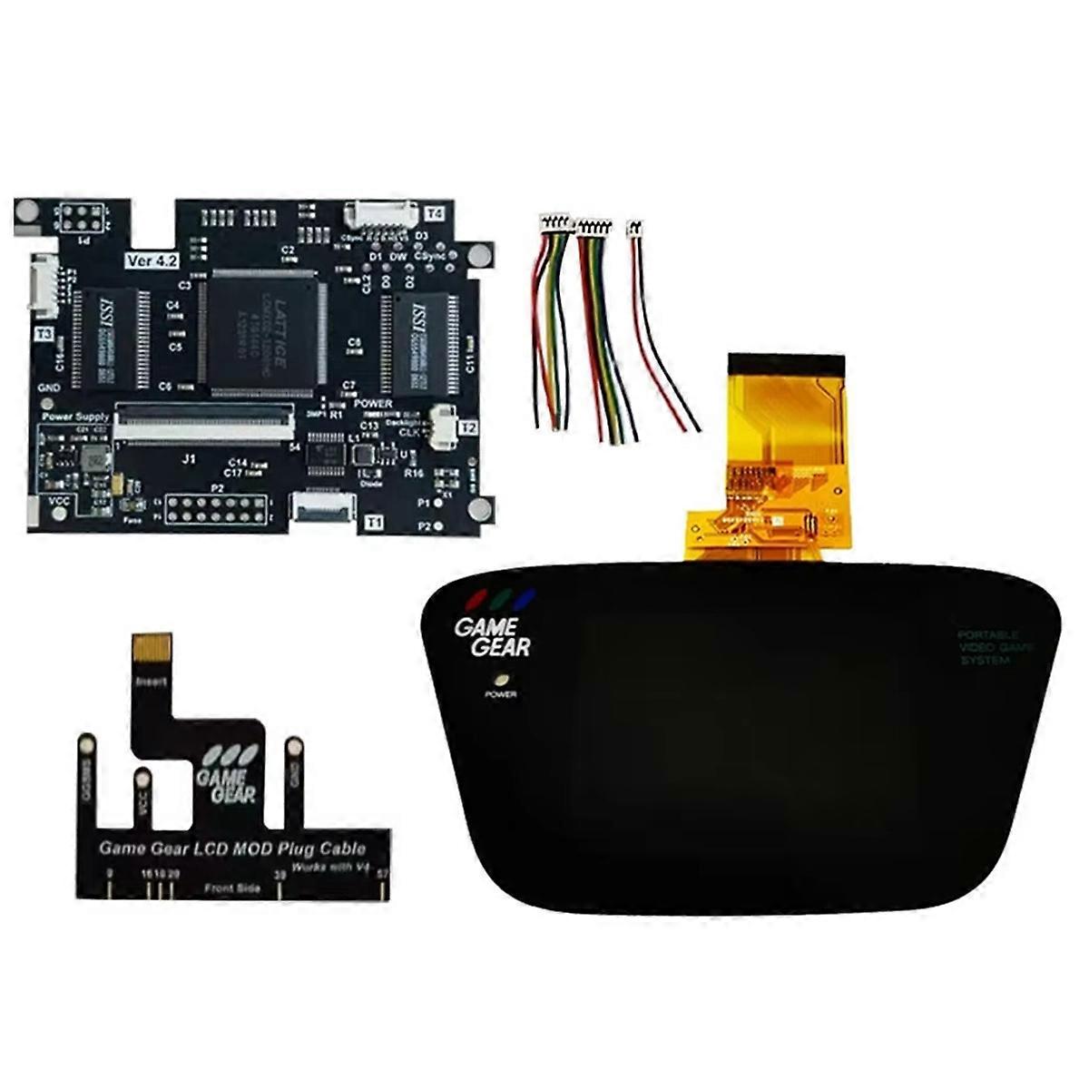 IPS V4.2 Pre-Laminated Screen MOD Kits for Game Gear Highlight Brightness Backlit LCD Screen for Console