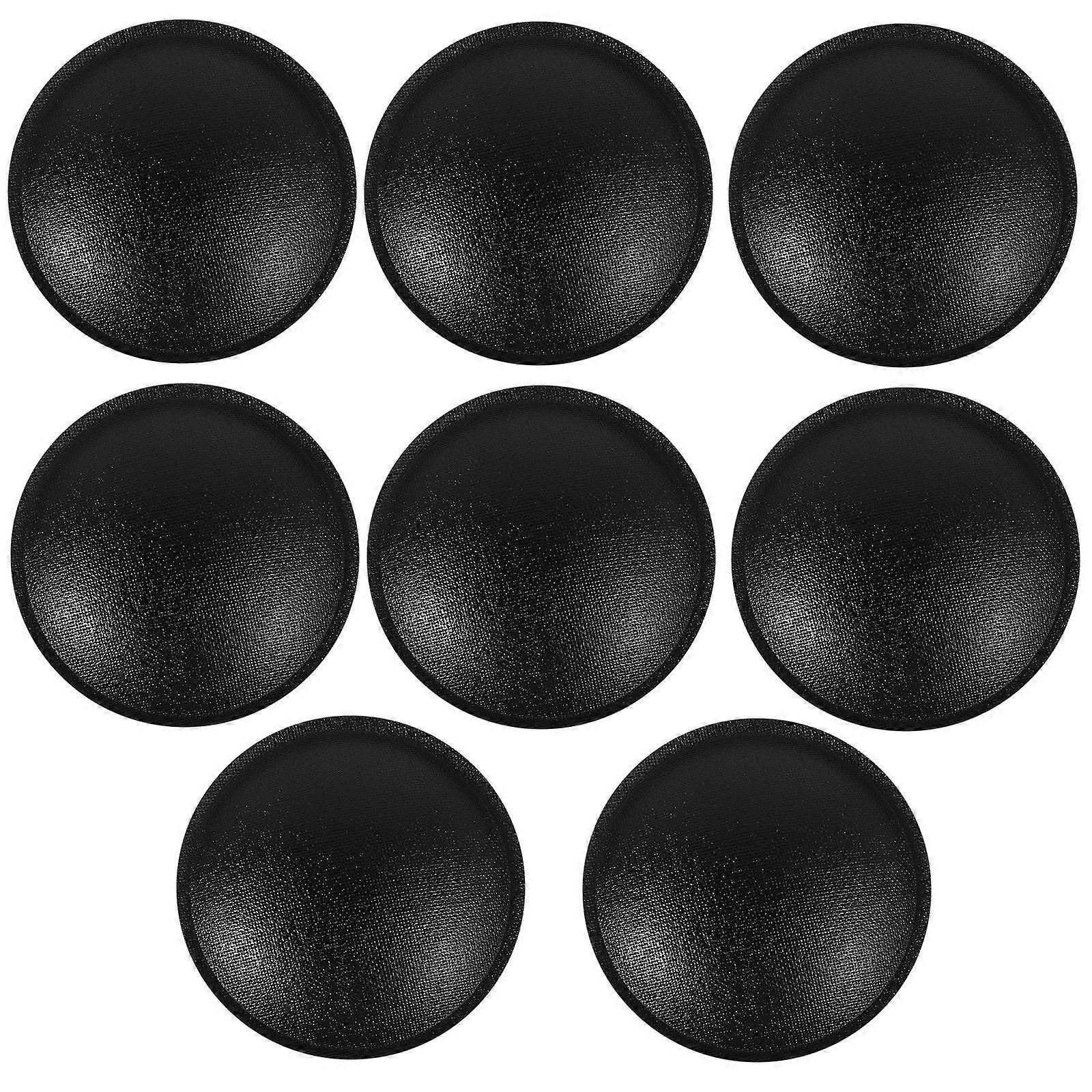 Small Speaker Protective Cover 45mm Circular Dome Shape for Audio Enthusiasts DIY Restoration Black 8Pcs