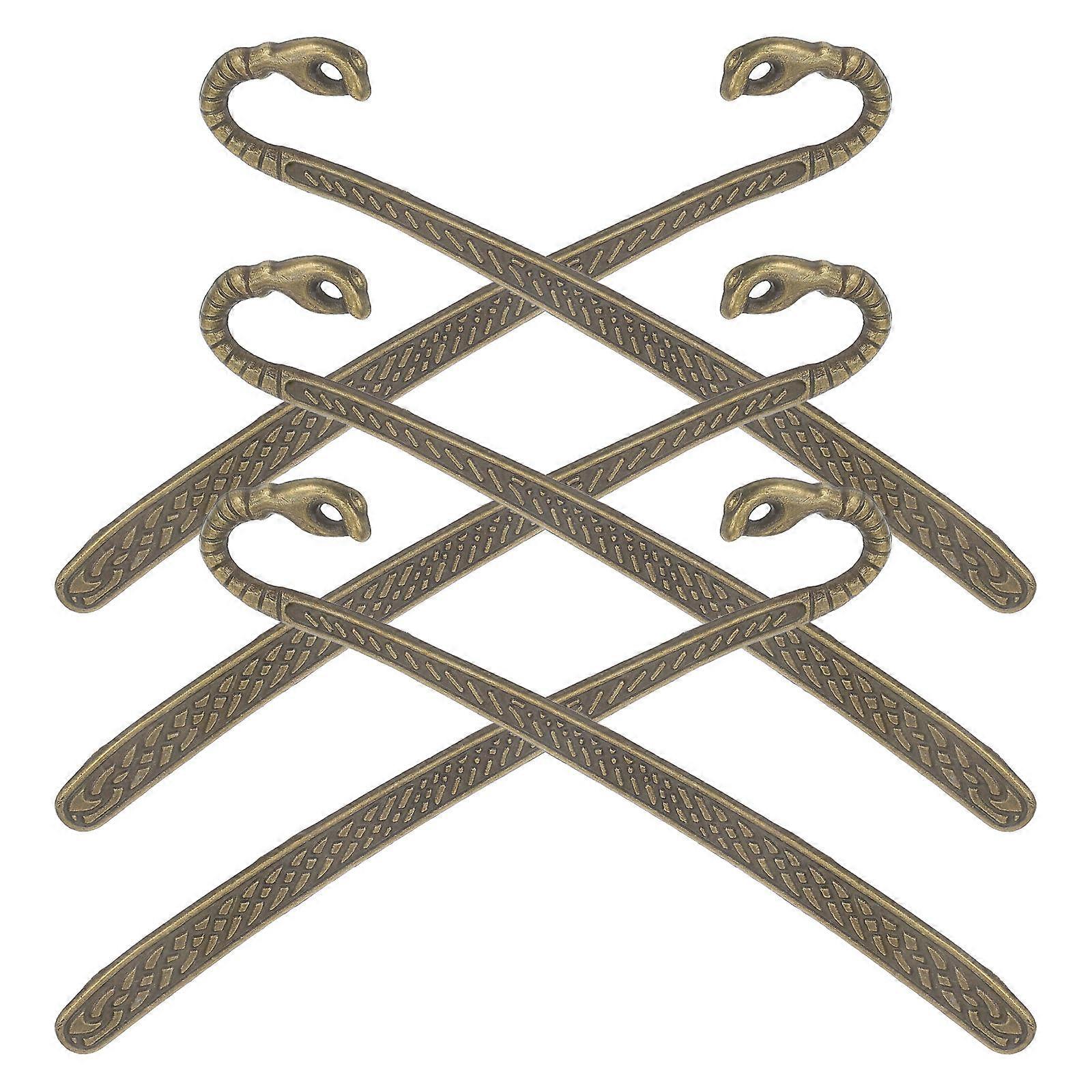 Timeless Bookmark Electroplated Antique Bronze Retro Style DIY Enthusiasts 6Pcs