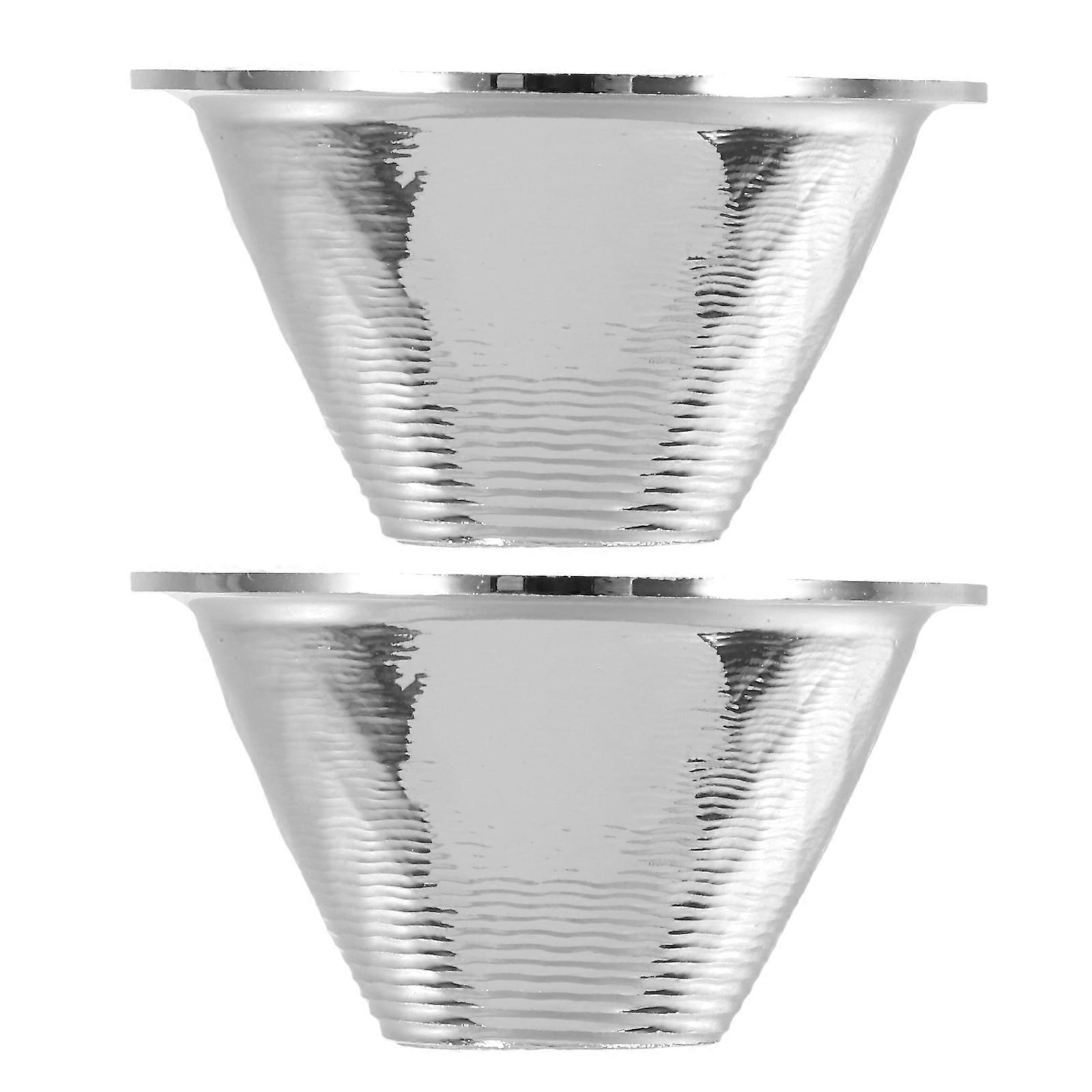 2pcs LED Flashlight Reflector Cup Accessory for Enhanced Illumination, Focused Long Distance Lighting for Outdoor Activities, Compatible with Various
