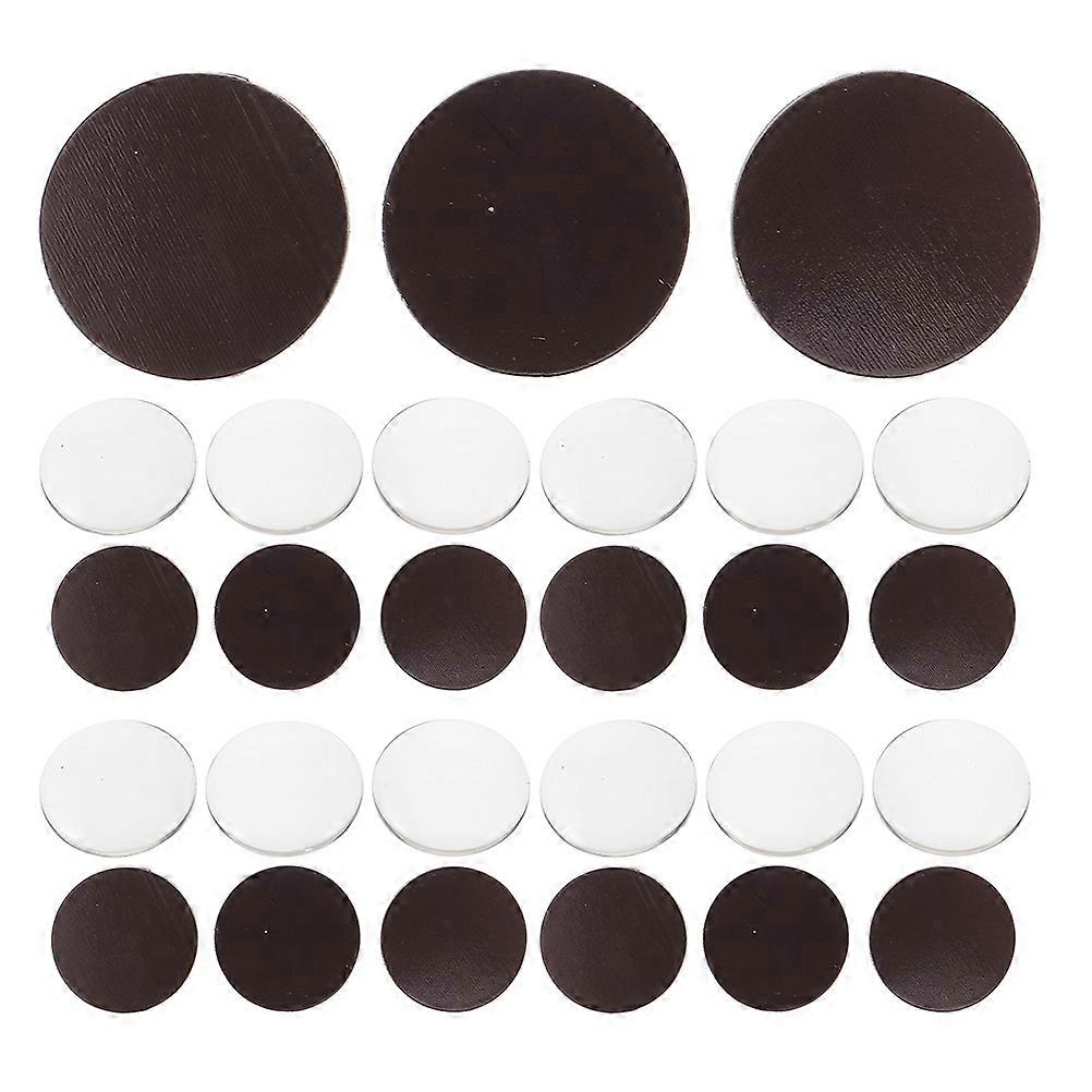 1 Set Transparent Round Glass Cabochons with Adhesive Backing for DIY Craft Magnets – Creative Fridge and Whiteboard Decoration for Personal Style