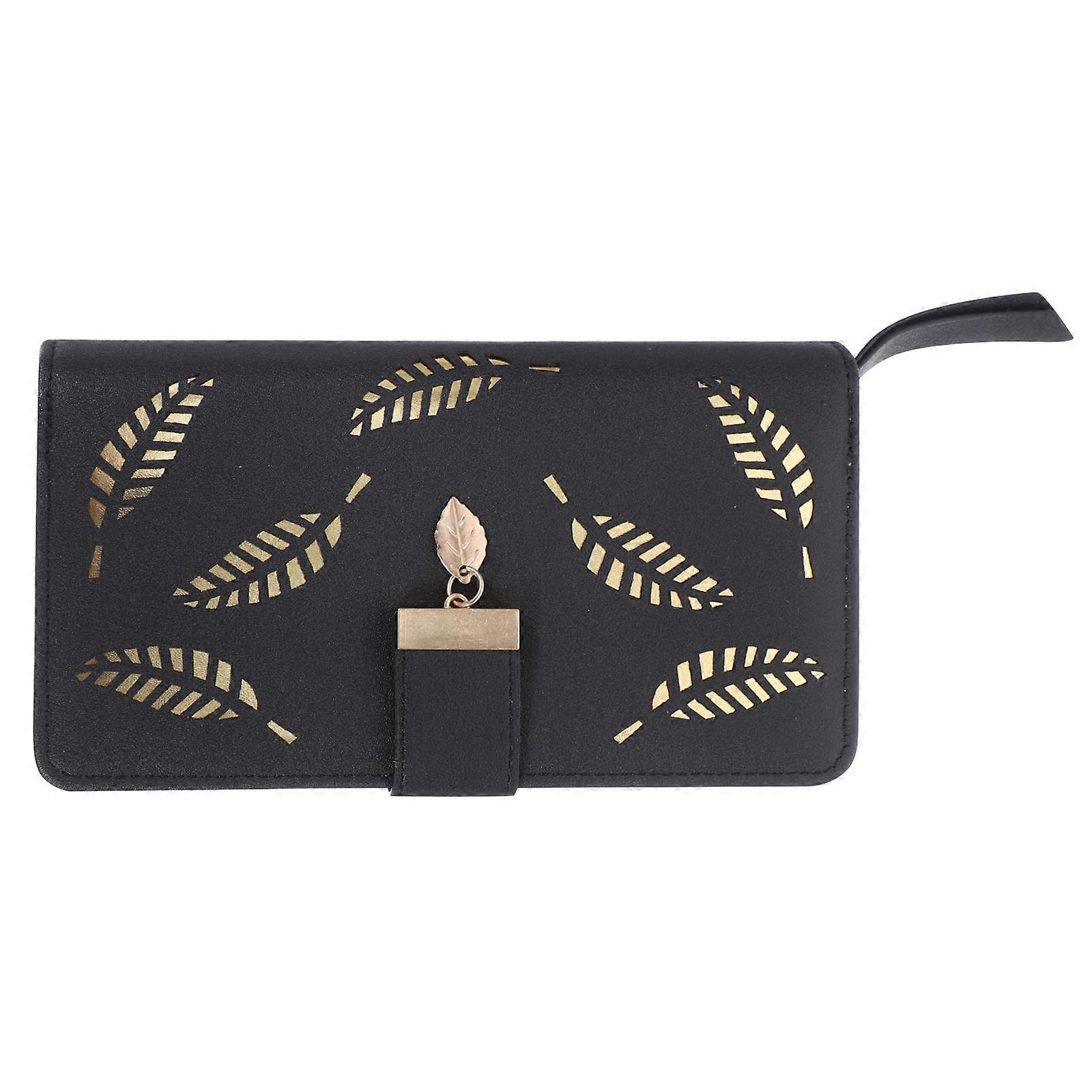 Long Clutch For Women Outdoor Use Pu Leather Zipper Clutch Card Storage 1Pack