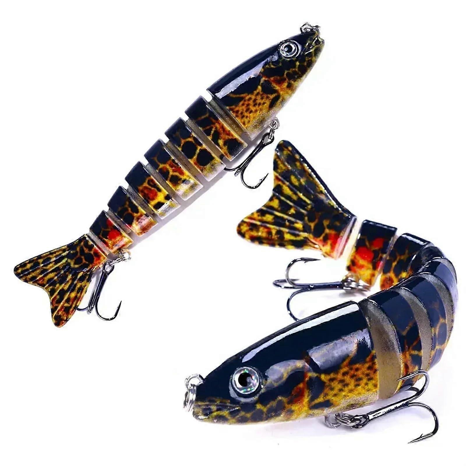 Multipart Lua lure, 12.8 cm, 18 g, artificial fish, hard bait, micro lure, Luya Dogfish, fake bait, sea fishing (Size: 9)