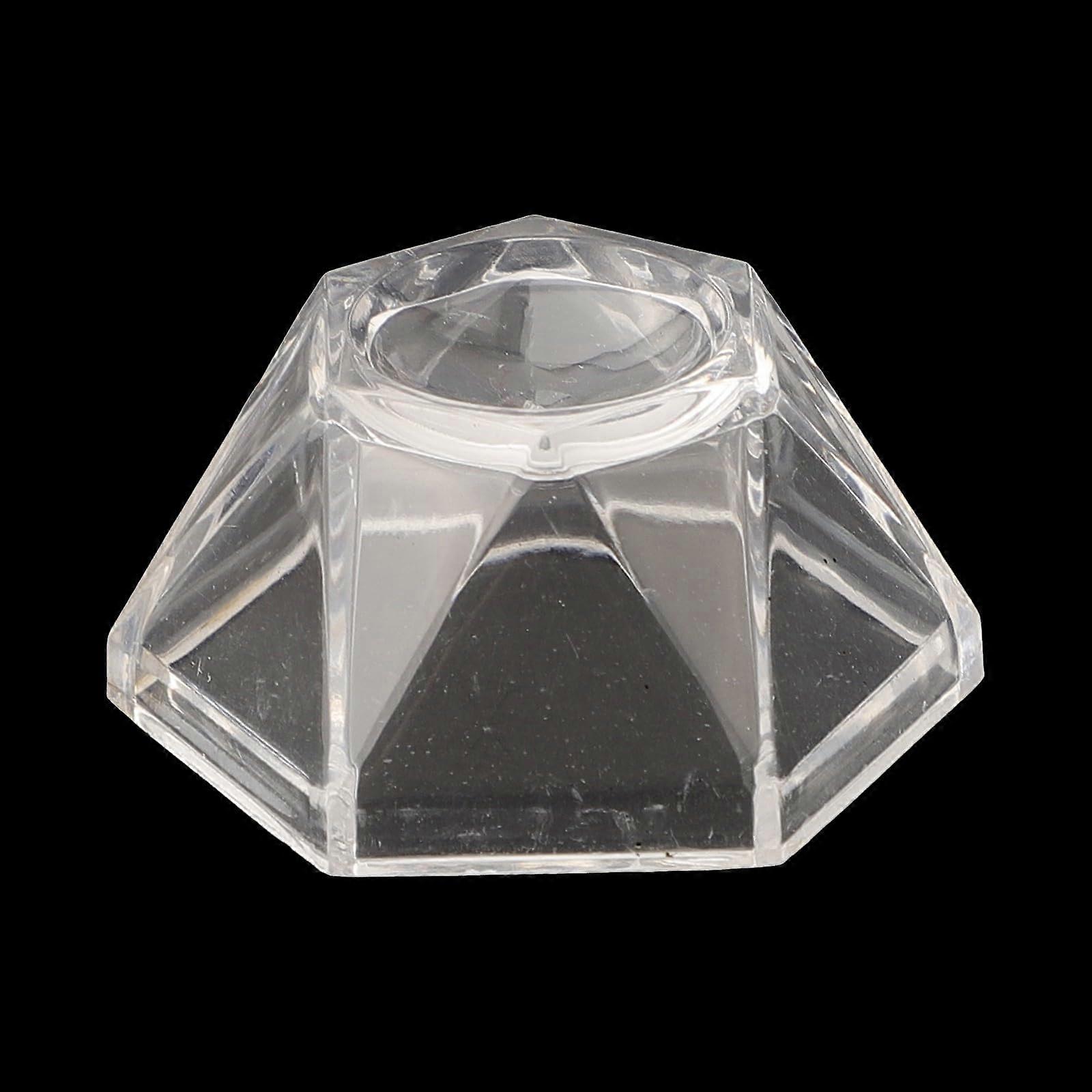 For a crystal ball display base made of acrylic, it enhances any decor (S).