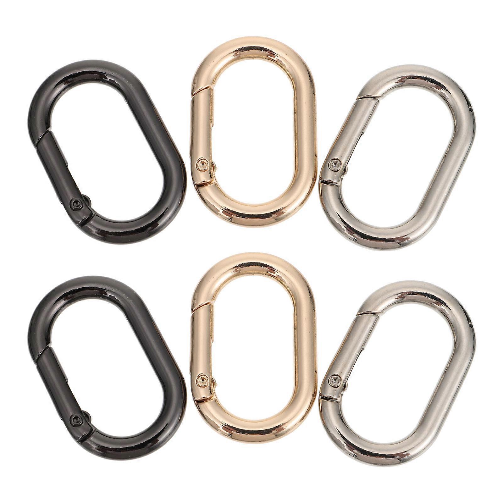 Premium Spring Snap Hooks for Keys Made of Zinc Alloy Strong and Durable 6 Pieces