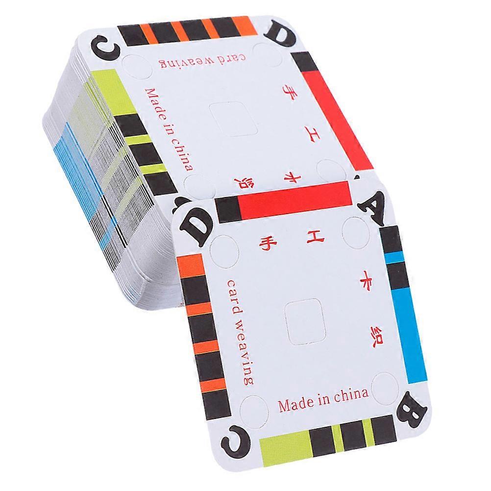 Square Weaving Card Diy Weaving Handmade Crafts Adults 60Pcs