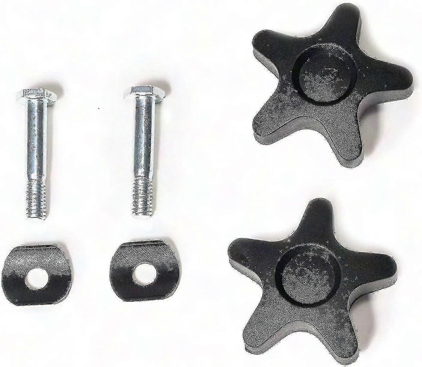 Rollator 2 Plastic Knobs and 2 Screws for Arms Replacement HL420