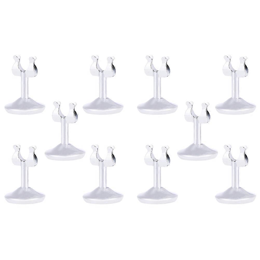 U Shaped Number Stands, 10pcs Card Holders for Table Numbers, Menu, Photos, Memo Display, Elegant Design for Weddings, Events and Office Use
