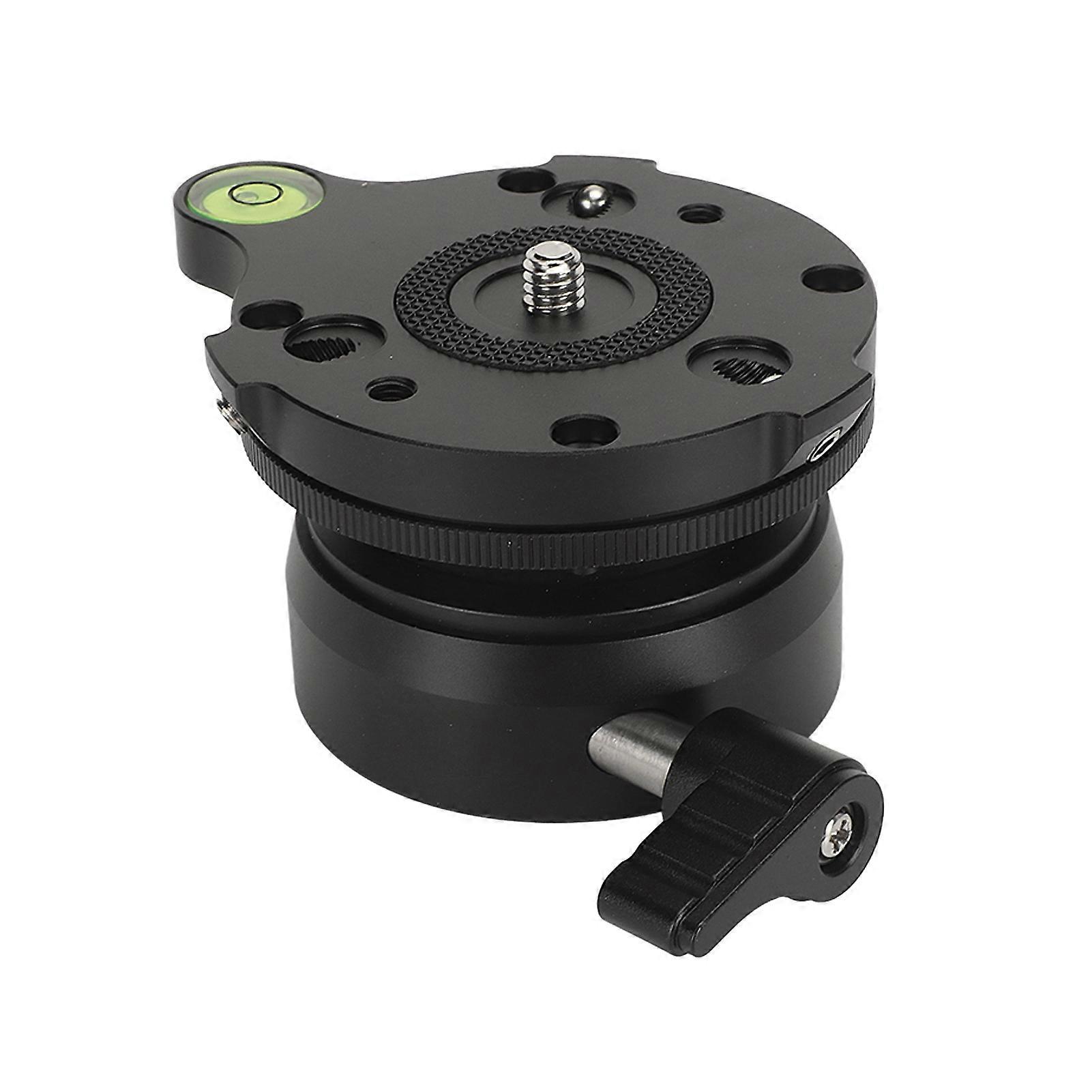 Tripod Head Leveling Base Camera Leveler Tripod Leveling Base Half Ball with Offset Bubble Level and Bubble Level Bag 