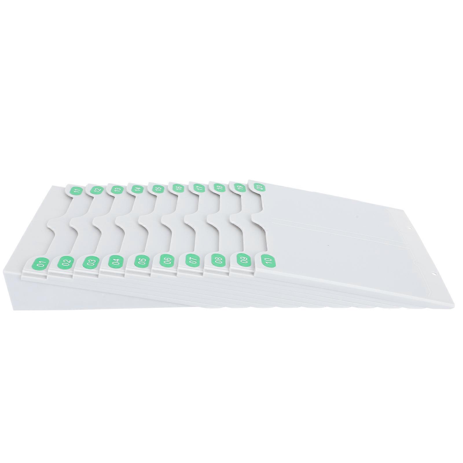 1pc Wall Mountable Attendance Cards Shelf Flexible Plastic Container