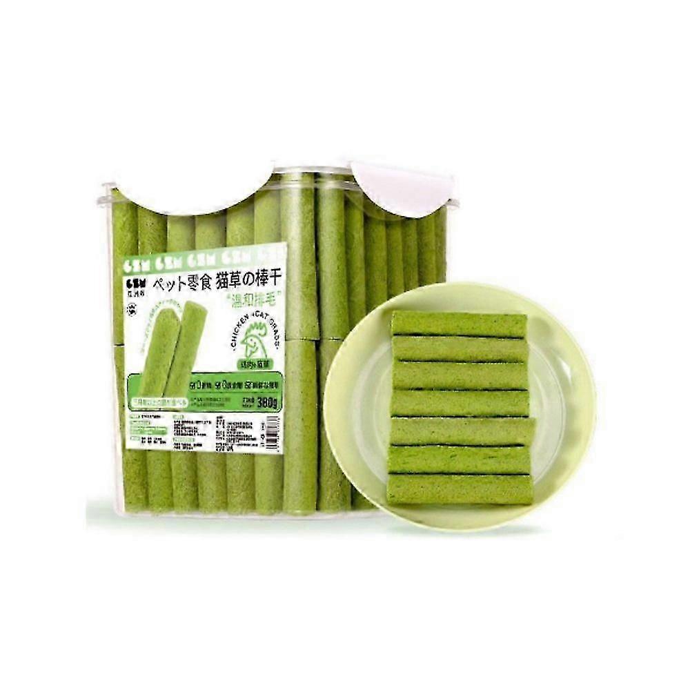 60pcs Cat Grass Teeth Grinding Stick Snacks Cat Teeth Cleaning Sticks Pet Cat Treats
