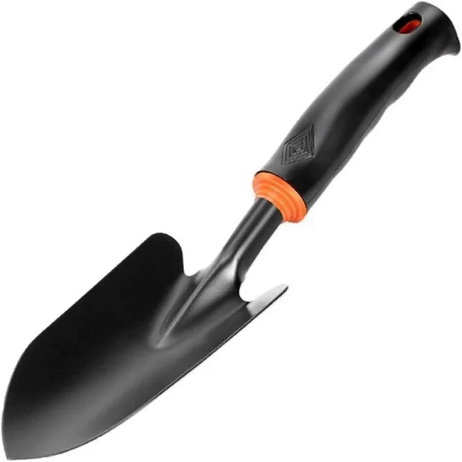 Garden trowel, hand trowel, soft, rubberized, nonslip grip, for transplanting, weeding, moving and smoothing, digging, planting