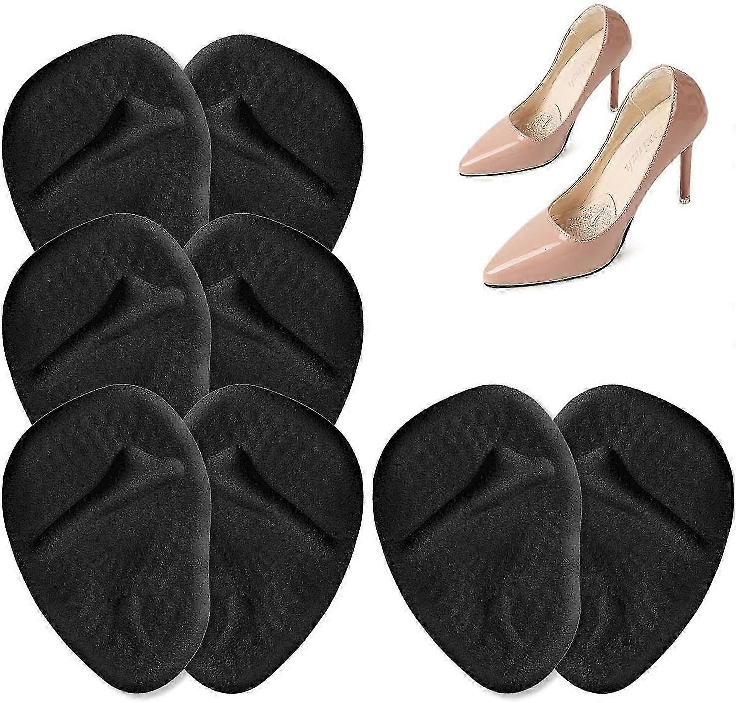 النعال للمرأة وسادة الكعب العالي ، 4 أزواج من وسادة جل مقدمة القدم ، منصات القدم ، منصات جل القدم المضادة للانزلاق ، إدراج الأحذية ، حماية مقدمة القدم