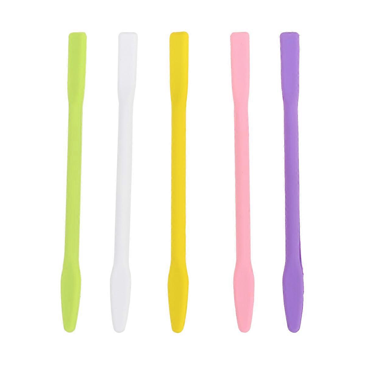 Silicone Stir Stick for Makeup 5pcs Multi-purpose Facial Mask Tool Portable Assorted